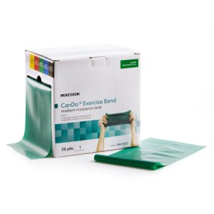 Exercise Resistance Band McKesson CanDo   Green 5 Inch X 50 Yard Medium Resistance