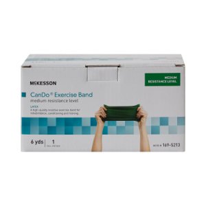 Exercise Resistance Band McKesson CanDo   Green 5 Inch X 6 Yard Medium Resistance