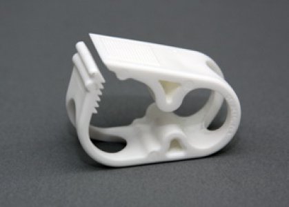 Tube Clamp Urocare   3/4 X 1 X 1-1/2 Inch, NonSterile, White