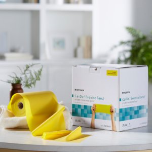 Exercise Resistance Band McKesson CanDo   Yellow 5 Inch X 25 Yard X-Light Resistance