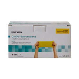 Exercise Resistance Band McKesson CanDo   Yellow 5 Inch X 6 Yard X-Light Resistance