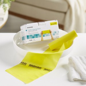 Exercise Resistance Band McKesson CanDo   Yellow 5 Inch X 6 Yard X-Light Resistance