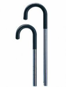 Round Handle Cane Carex   Aluminum 29 to 38 Inch Height Silver