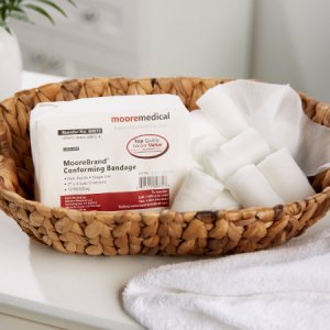 Conforming Bandage McKesson Cotton / Polyester 2 Inch X 4-1/10 Yard Roll Shape NonSterile