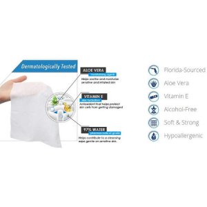 Personal Wipe Abena   Soft Pack Purified Water / Aloe / Vitamin E Scented 48 Count