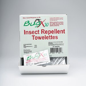 Insect Repellent BugX   30 Towelette Individual Packet