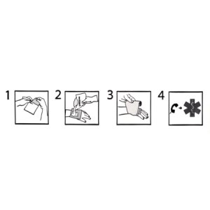 Burn Dressing Water-Jel   First Responder 4 X 4 Inch Square Sterile
