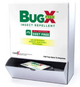 Insect Repellent BugX   Free Towelette Individual Packet