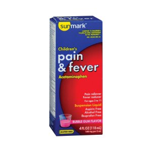 Children's Pain Relief sunmark   160 mg Strength Acetaminophen Suspension 4 oz.