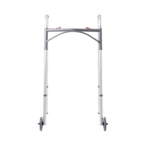 Folding Walker Adjustable Height McKesson Aluminum Frame 350 lbs. Weight Capacity 32 to 39 Inch Height