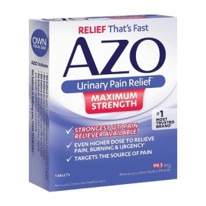 Urinary Pain Relief AZO   Maximum Strength 99.5 mg Strength Phenazopyridine HCL Tablet 12 per Box