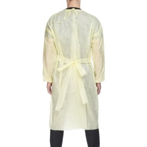 Protective Procedure Gown Precept   X-Large Yellow NonSterile AAMI Level 2 Disposable