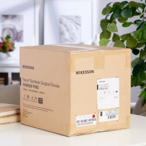 Surgical Glove McKesson Perry   Performance Plus Size 8 Sterile Polyisoprene Standard Cuff Length Smooth Green Chemo Tested