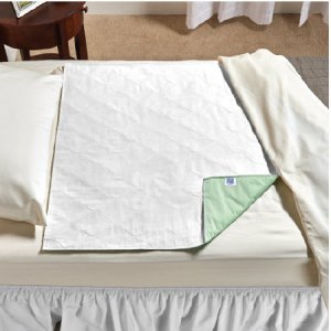Underpad with Tuckable Flaps SleepDri   34 X 36 Inch Reusable Polyester / Rayon Light Absorbency