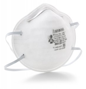 Particulate Respirator Mask 3M    Industrial N95 Cup Elastic Strap One Size Fits Most White NonSterile Not Rated Adult