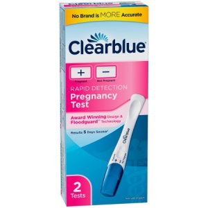 Rapid Test Kit Clearblue   Home Test Device hCG Pregnancy Test Urine Sample 2 Tests CLIA Waived
