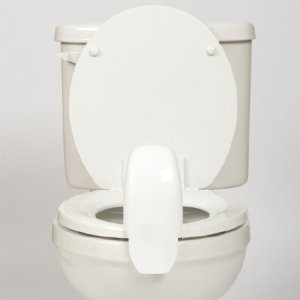 Toilet Seat Splash Guard For Regular Toilet Seats & Most Elevated Toilet Seats
