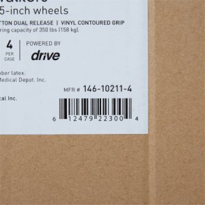 Folding Walker Adjustable Height McKesson Aluminum Frame 350 lbs. Weight Capacity 25 to 32-1/4 Inch Height