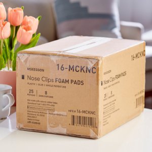 Nose Clip McKesson Foam, Disposable, Blue Plastic For Spirometer