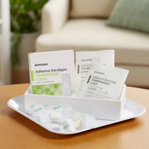 Adhesive Strip McKesson 1 X 3 Inch Silicone Rectangle Sheer Sterile