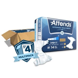 Unisex Adult Incontinence Brief Attends   Overnight Large Disposable Heavy Absorbency