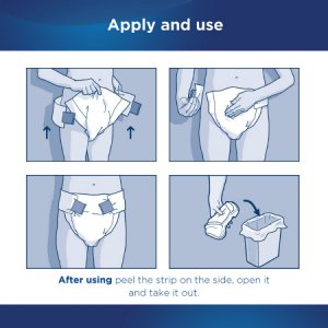 Unisex Adult Incontinence Brief Attends   Overnight Large Disposable Heavy Absorbency