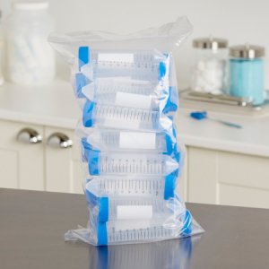 McKesson Centrifuge Tube Conical Bottom Plain 30 X 115 mm 50 mL Blue Screw Cap Polypropylene Tube