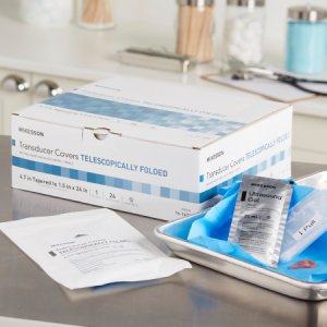 Ultrasound Transducer Cover Kit McKesson 1-1/2 X 24 Inch Polyurethane Sterile For use with Ultrasound External Probe