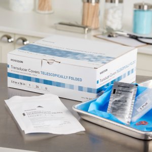 Ultrasound Transducer Cover Kit McKesson 5-1/2 X 36 Inch Polyurethane Sterile For use with Ultrasound External Probe