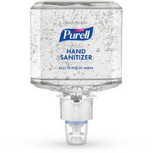 Hand Sanitizer Purell   Healthcare Advanced 1,200 mL Ethyl Alcohol Gel Dispenser Refill Bottle