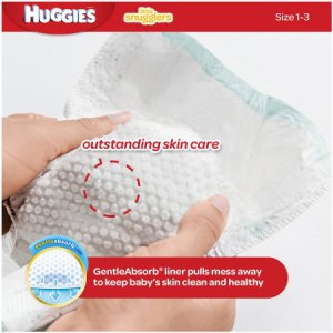 Unisex Baby Diaper Huggies   Little Snugglers Micro Preemie Disposable Moderate Absorbency