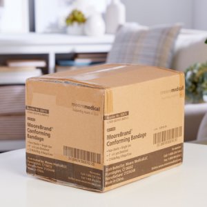 Conforming Bandage McKesson Cotton / Polyester 4 Inch X 4-1/10 Yard Roll Shape NonSterile