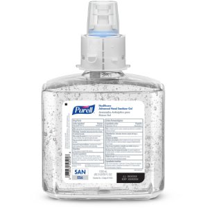 Hand Sanitizer Purell   Healthcare Advanced 1,200 mL Ethyl Alcohol Gel Dispenser Refill Bottle
