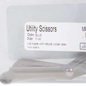 Trauma Shears McKesson Medicut    Blue 7-1/4 Inch Length Medical Grade Stainless Steel Finger Ring Handle Blunt Tip / Blunt Tip