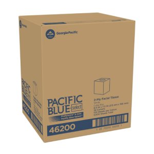 Preference   Facial Tissue White 7.65 X 8.85 Inch 100 Count