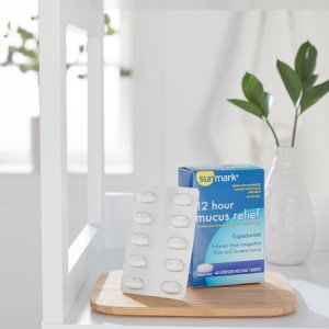 Cold and Cough Relief sunmark   mucus E.R.    600 mg Strength Extended Release Tablet 40 per Box