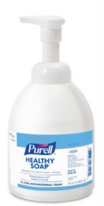 Antimicrobial Soap Purell   Foaming 18 oz. Pump Bottle Unscented