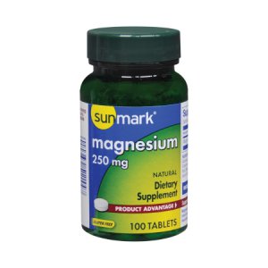 Magnesium Supplement sunmark   250 mg Strength Tablet 100 per Bottle