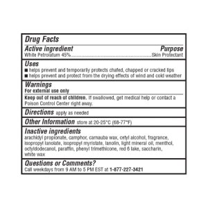 Lip Balm ChapStick   0.15 oz. Tube