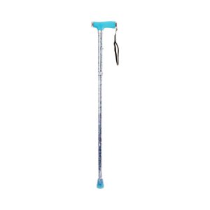 Folding Cane McKesson Aluminum 33 to 37 Inch Height Celebration Print