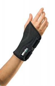 Wrist Brace Mueller   Green Plastic / Spandex Right Hand Black Large / X-Large