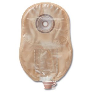 Urostomy Pouch CeraPlus    One-Piece System 9 Inch Length 1-1/8 Inch Stoma Drainable Soft Convex, Pre-Cut