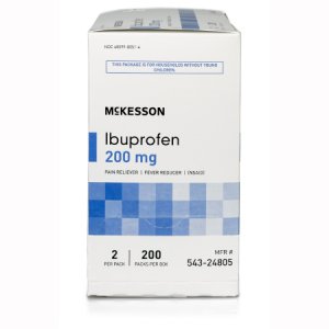 Pain Relief McKesson Brand 200 mg Strength Ibuprofen Unit Dose Tablet 200 per Box