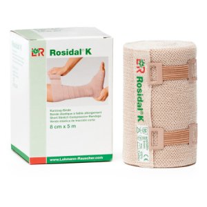 Compression Bandage Rosidal   K 3-1/5 Inch X 5-1/2 Yard High Compression Clip Detached Closure Tan NonSterile