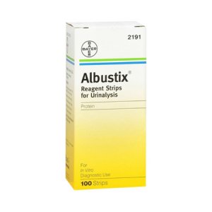 Reagent Test Strips Albustix   Protien 100 per Bottle