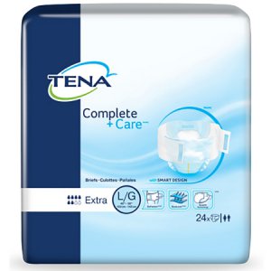 Unisex Adult Incontinence Brief TENA   Complete + Care    Extra Large Disposable Moderate Absorbency