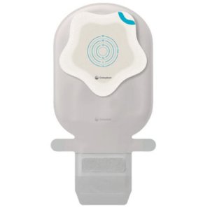 Ostomy Pouch SenSura   Mio Kids One-Piece System Mini Length 0 to 35 mm Stoma Drainable Star Shaped, Trim to Fit