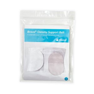 Ostomy Support Belt Brava   Medium, 31 to 35 Inch Waist, White