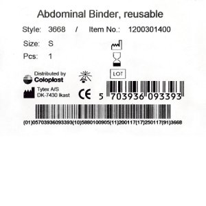 Ostomy Support Belt Brava   Small, 29 to 32 Inch Waist, White