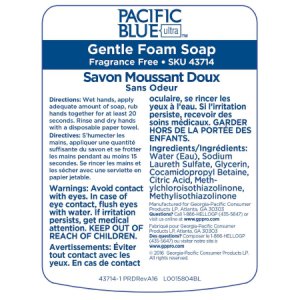 Soap Pacific Blue Ultra    Foaming 1,200 mL Dispenser Refill Bottle Unscented
